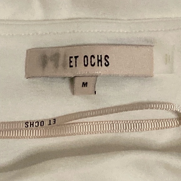 Cushnie Et Ochs Audrey Optic White Scarf Neck Ruched Crop Top - Sz S and M - Picture 5 of 9